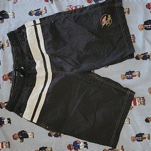 Vintage Polo Jeans Company Ralph Lauren Swimmimg Trunks Medium Pockets